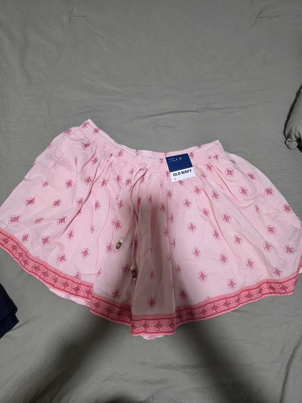 Old Navy Light Pink Embroidered Circle Skirt